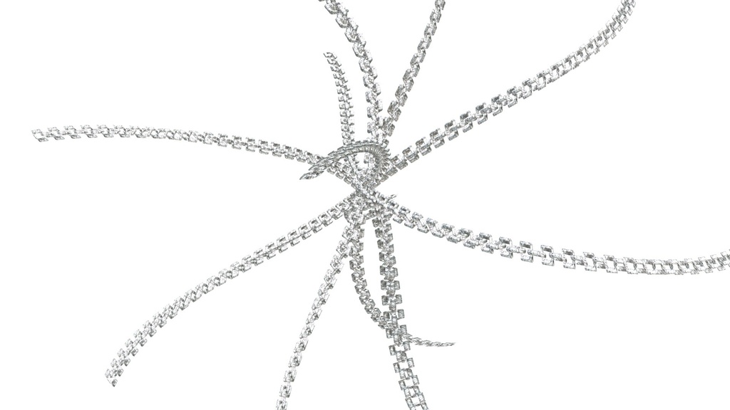 粒子化する鎖魔法エフェクト