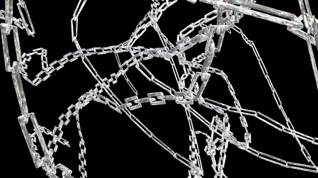 粒子化する鎖魔法エフェクト