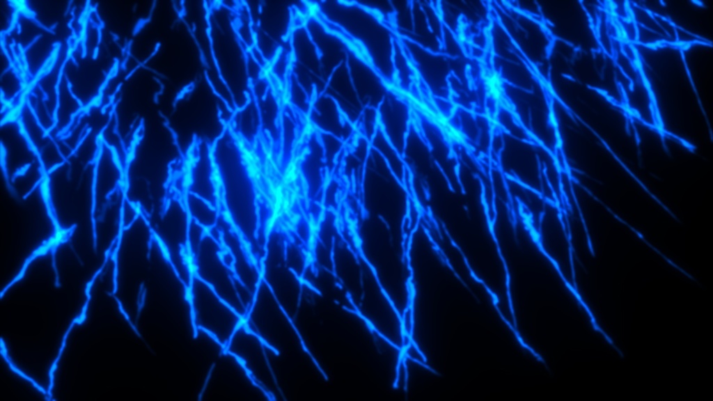 無限連鎖する雷エフェクト