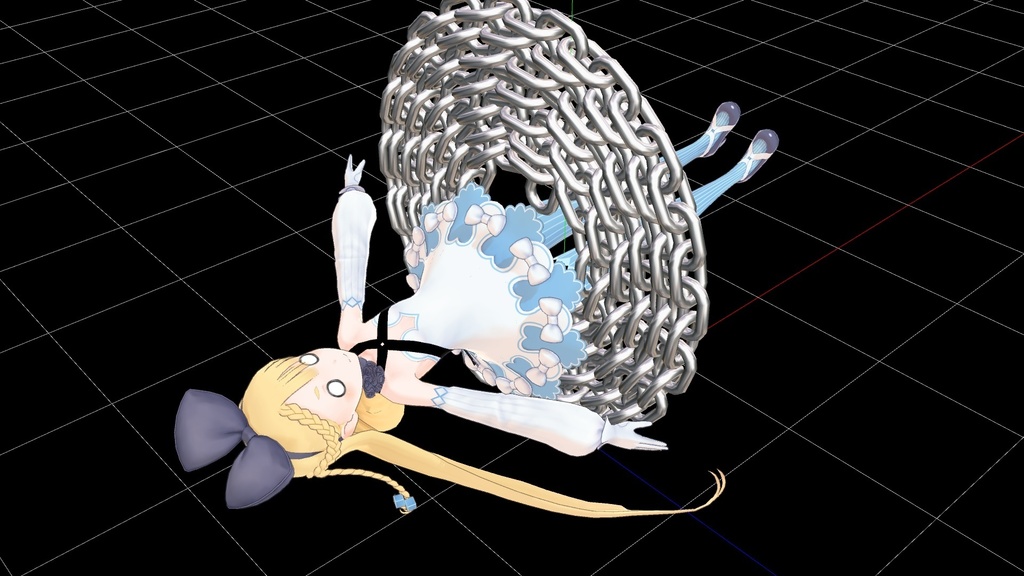 【MMD】巻き付く束縛の鎖エフェクトモデル