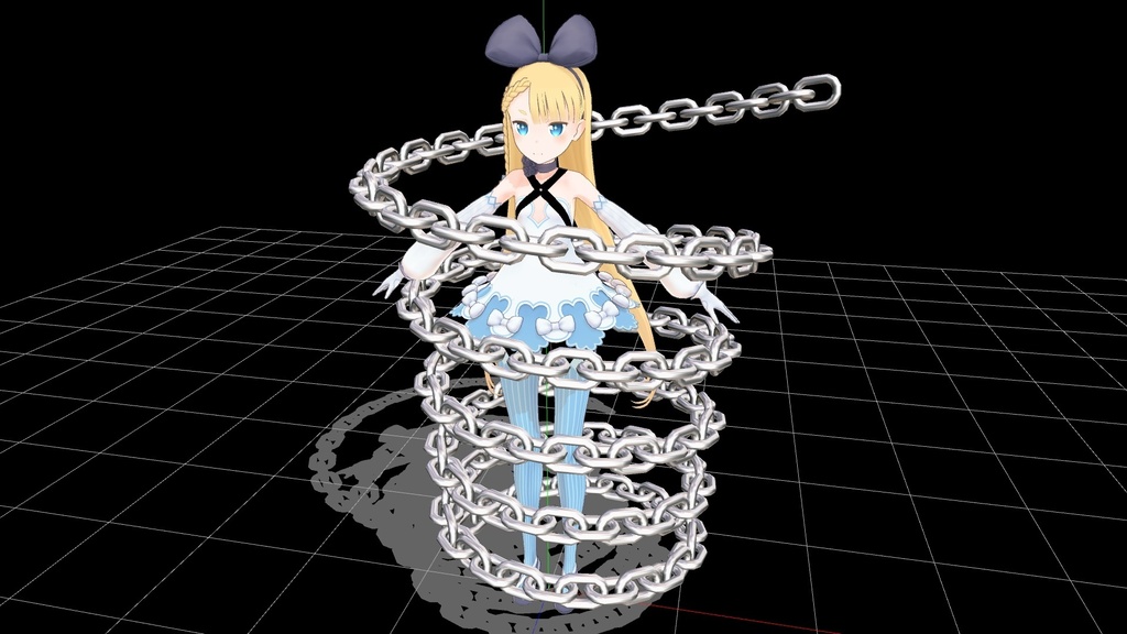 【MMD】巻き付く束縛の鎖エフェクトモデル