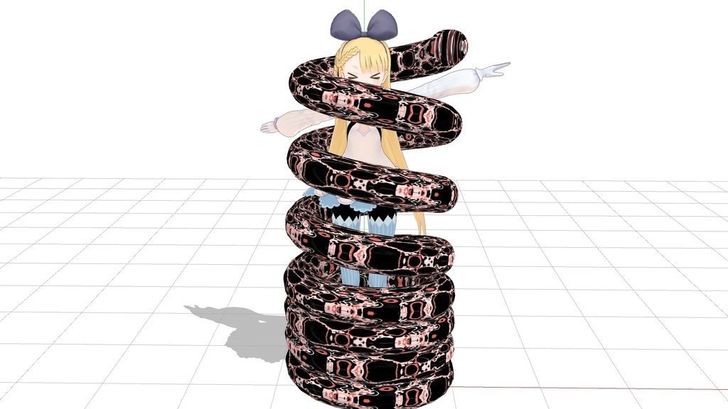 【MMD】巻き付く触手?エフェクトモデル