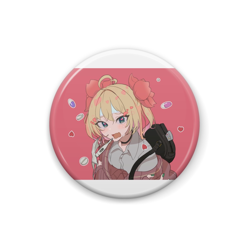 【缶バッジ】〜サヨナラ!!ウイルス〜【欅もも】
