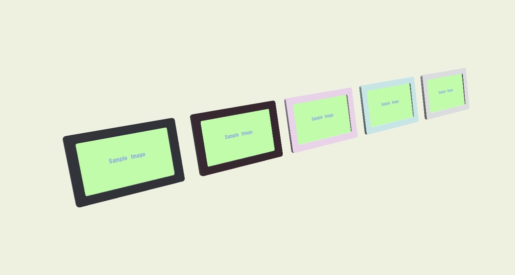 【VRCワールドギミック】フォトフレーム(スライドショー機能付き)