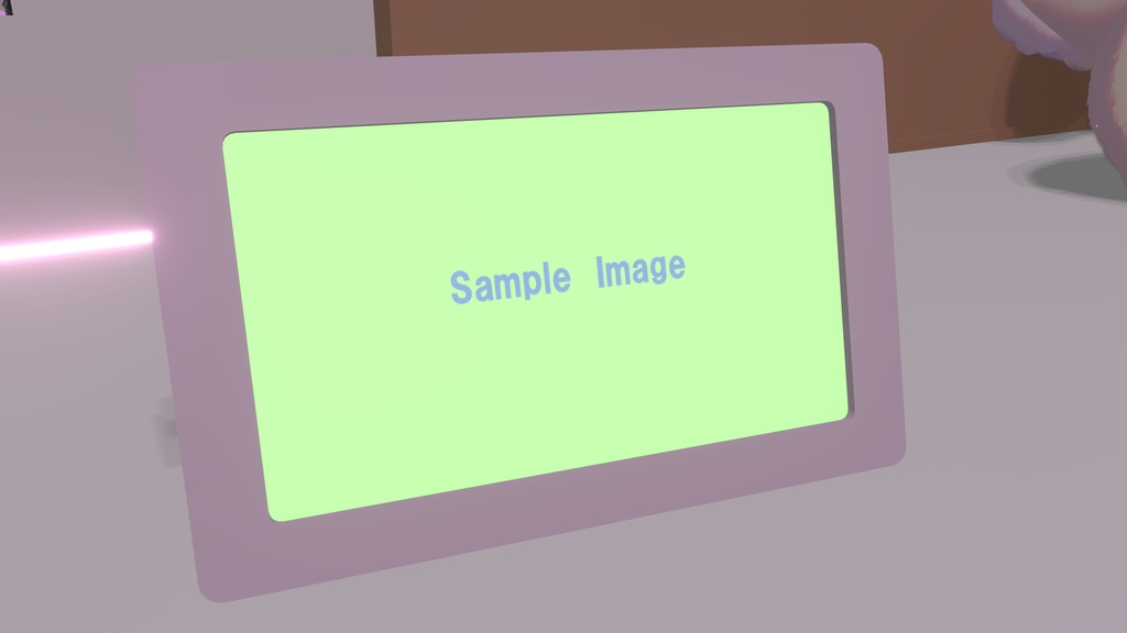 【VRCワールドギミック】フォトフレーム(スライドショー機能付き)