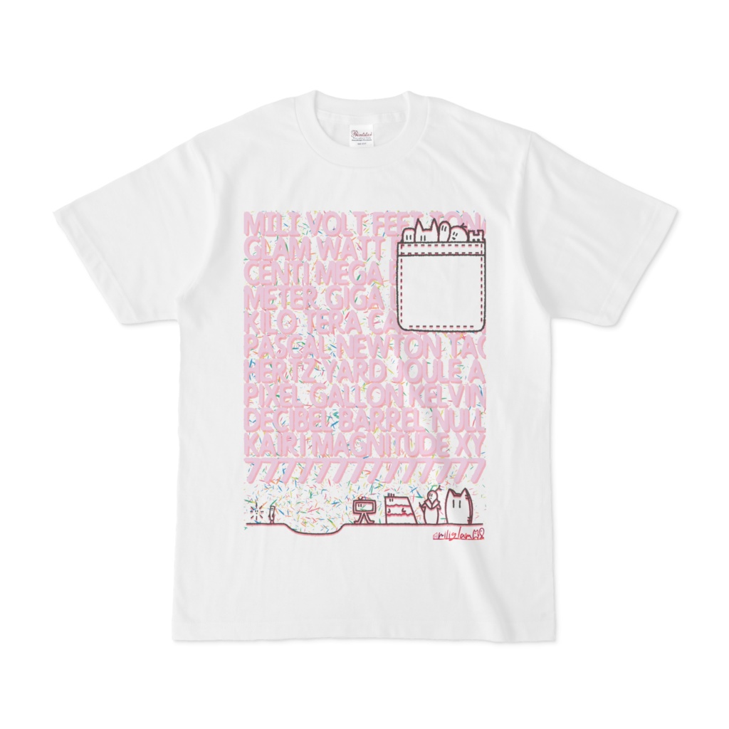 【miliglam】Pocket mili's Tシャツ オリキャラT