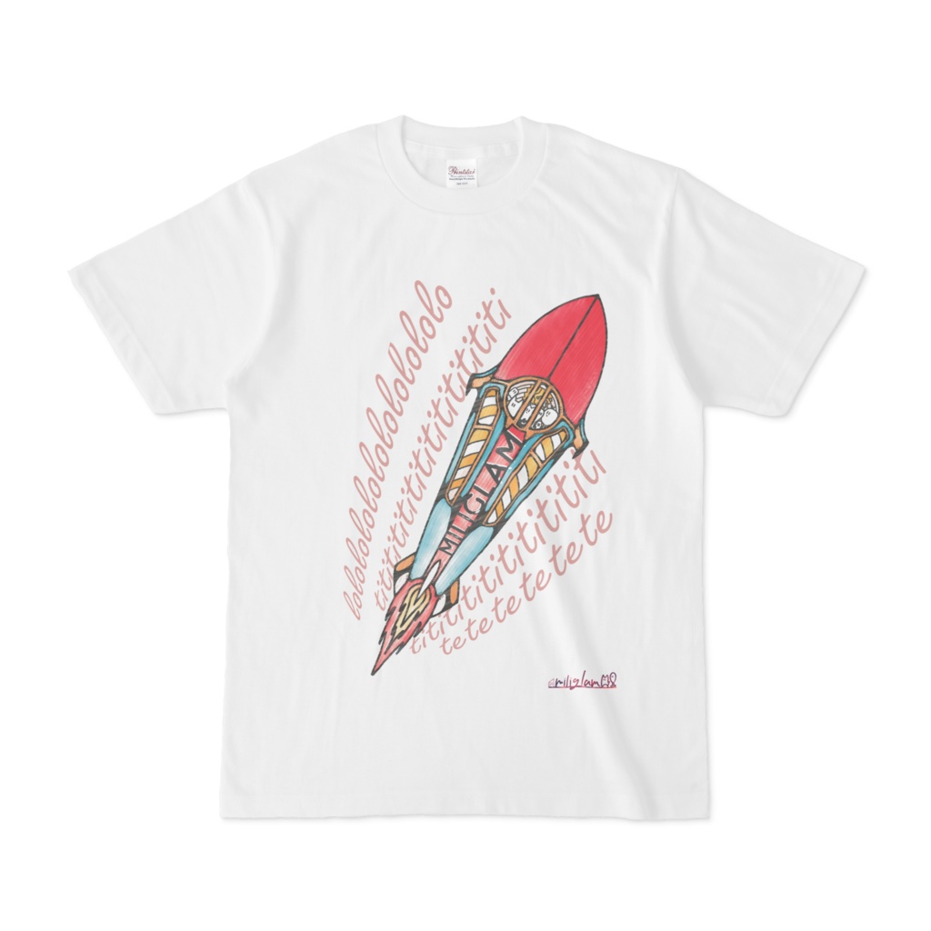 【miliglam】lolo rocket Tシャツ オリキャラT