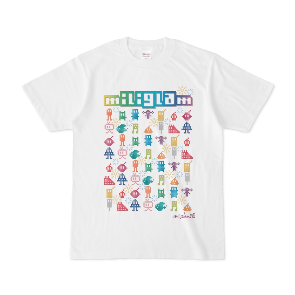 【miliglam】pixel collection Tシャツ オリキャラT