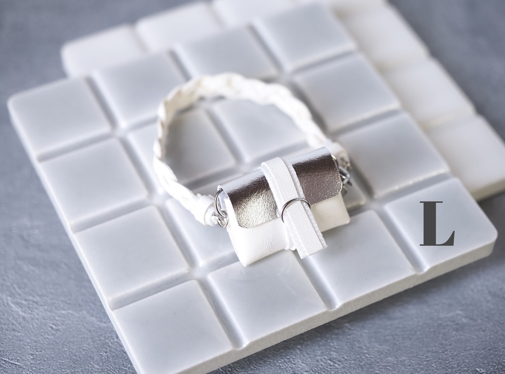 leather bodybag -cross- frill,mix