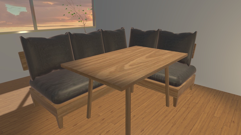 ナチュラルモダン家具6点セット