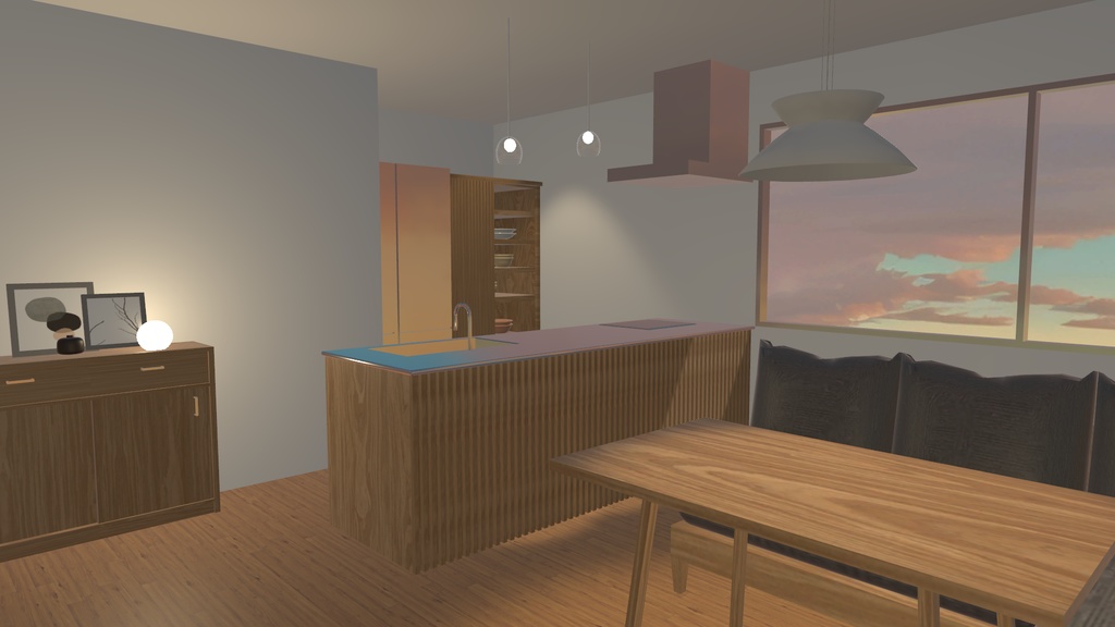 ナチュラルモダン家具6点セット