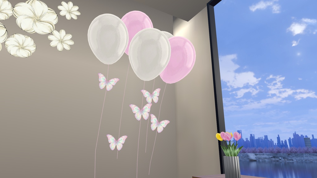 【VRChat向け】春を彩るデコレーションセット -Spring Decoration Set-