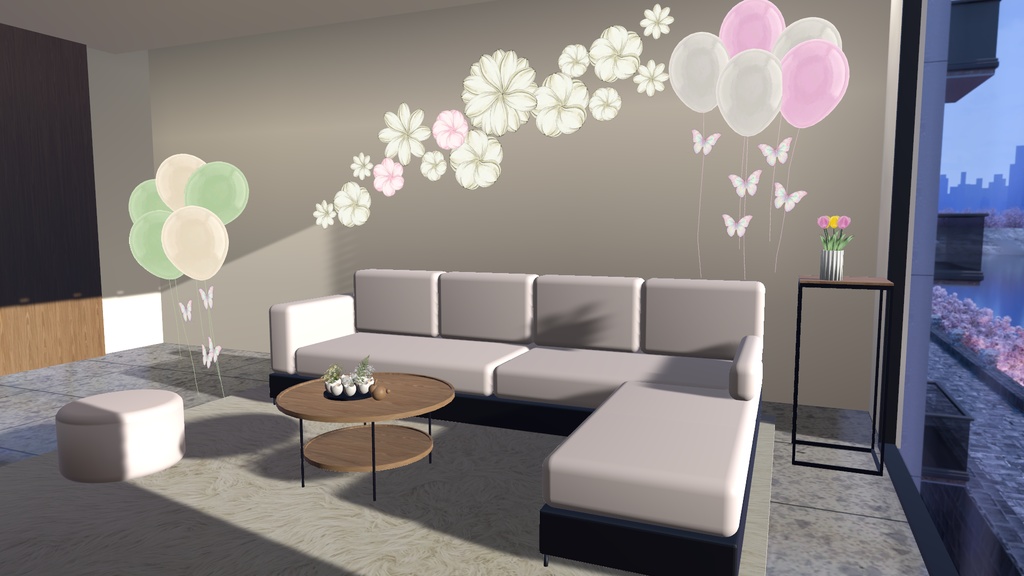 【VRChat向け】春を彩るデコレーションセット -Spring Decoration Set-