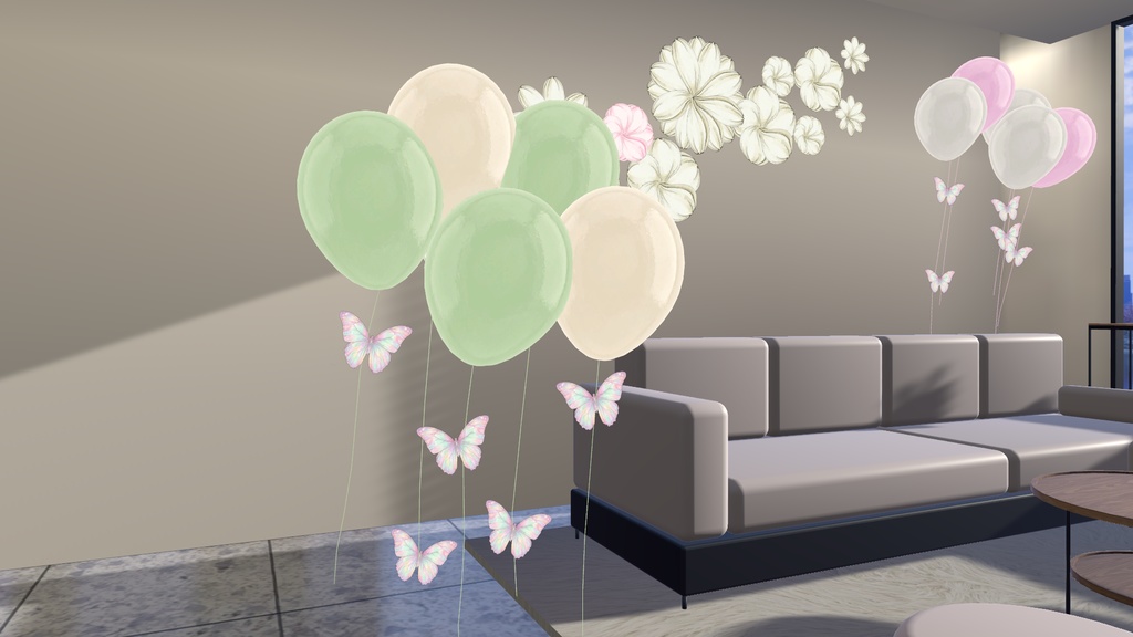 【VRChat向け】春を彩るデコレーションセット -Spring Decoration Set-