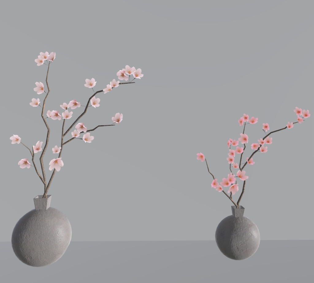 【VRChat想定】さくらの枝もの