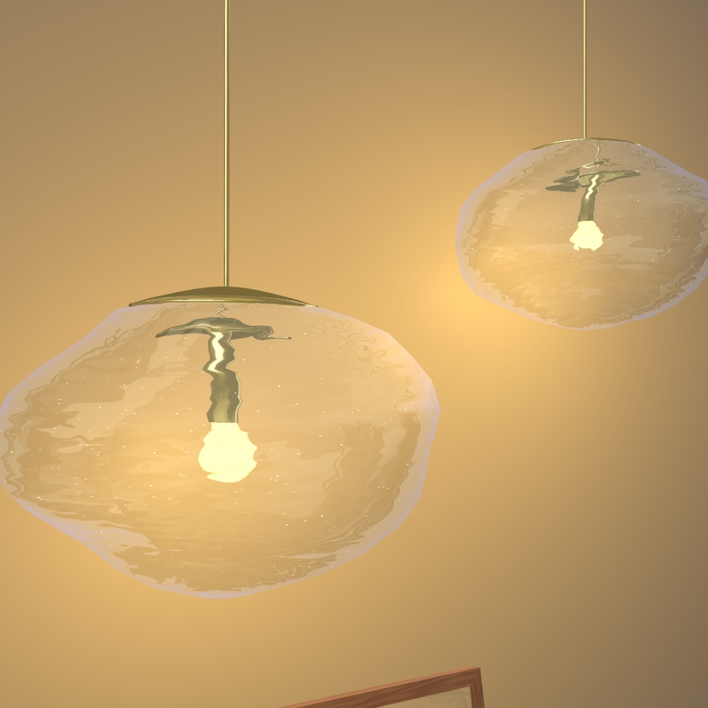 【VRChat想定】雲のペンダントライト