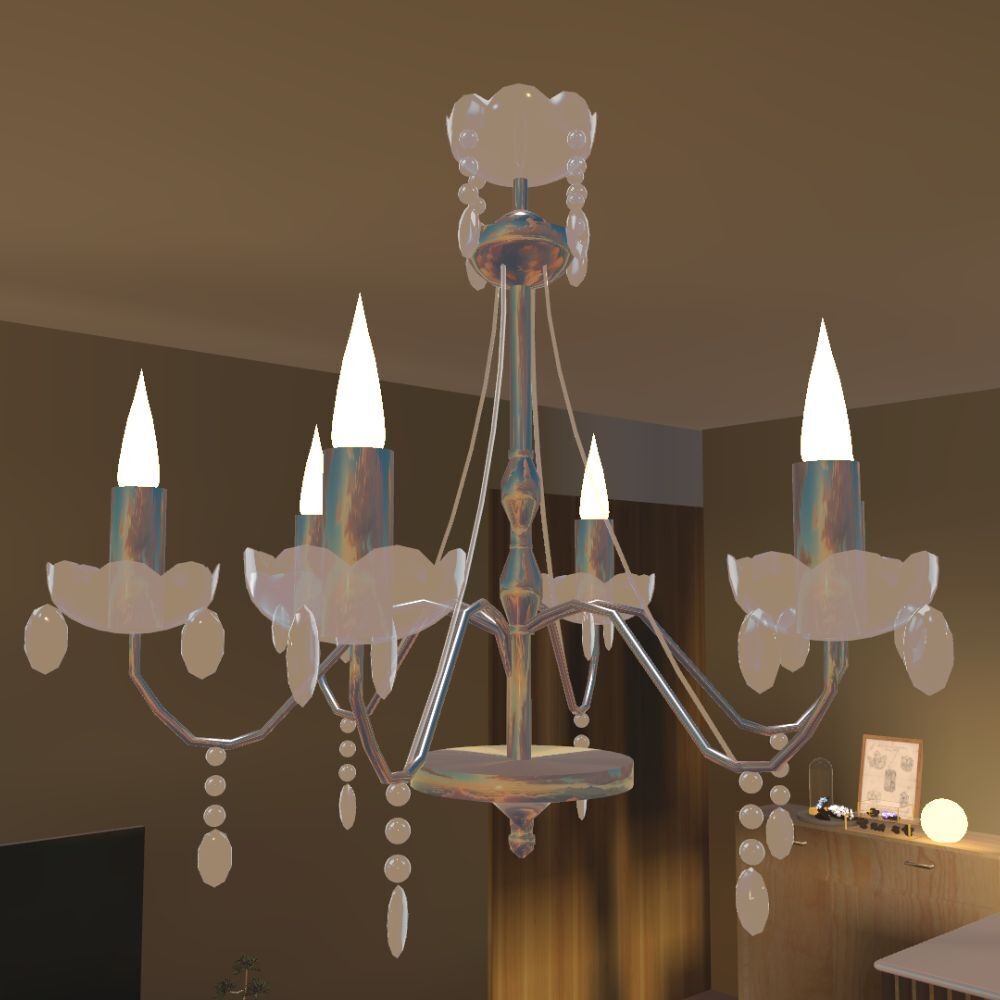 【VRChat想定】シャンデリア/Chandelier
