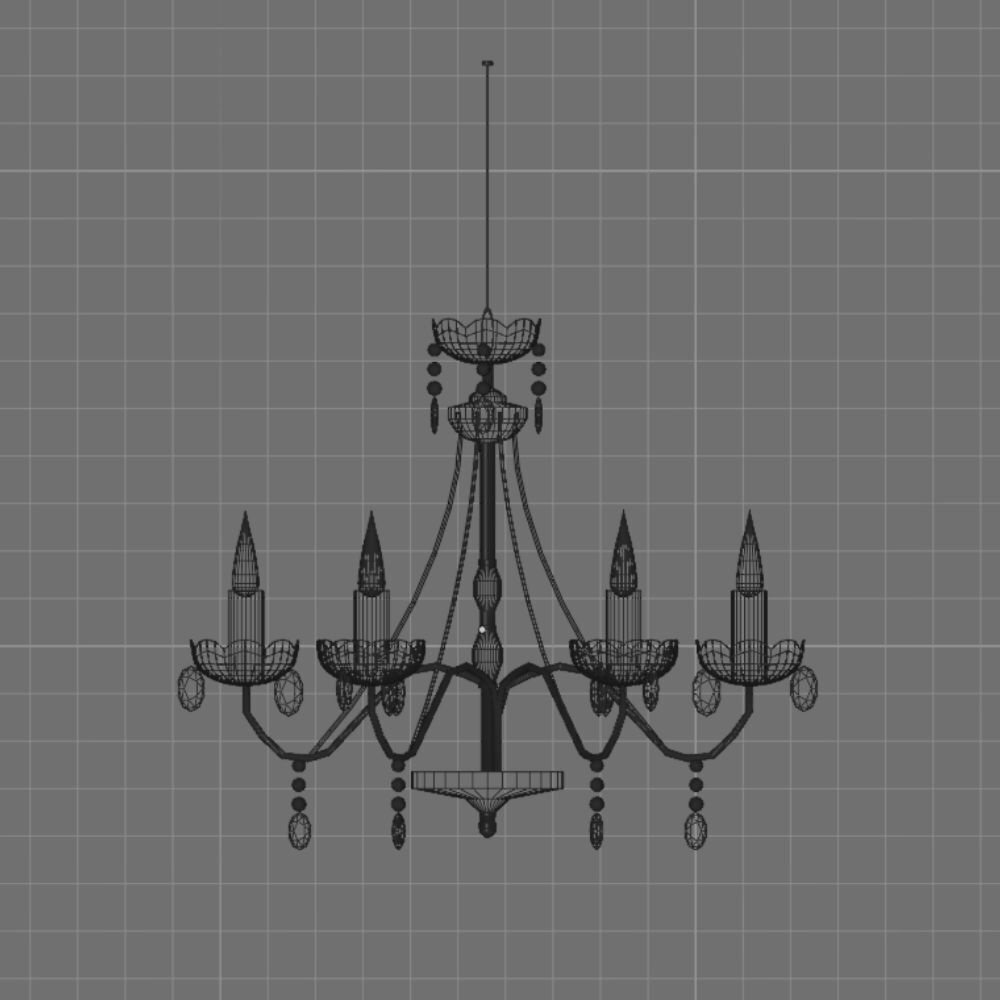 【VRChat想定】シャンデリア/Chandelier