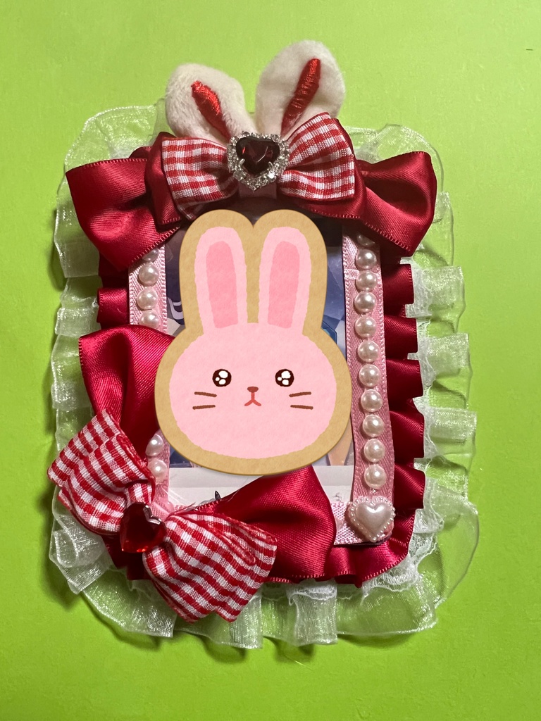 硬貨ケース 赤 うさぎ