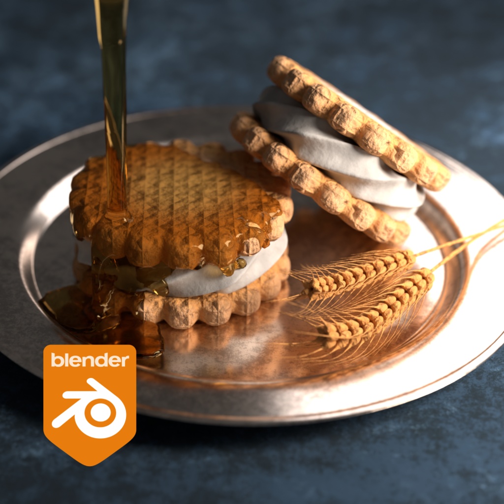 【無料】クッキーの3Dモデル