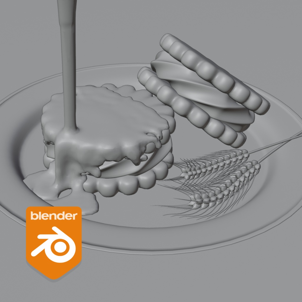 【無料】クッキーの3Dモデル