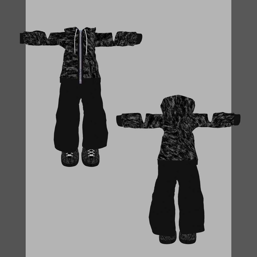 Black Tech Hoodie 【まめふれんず対応】