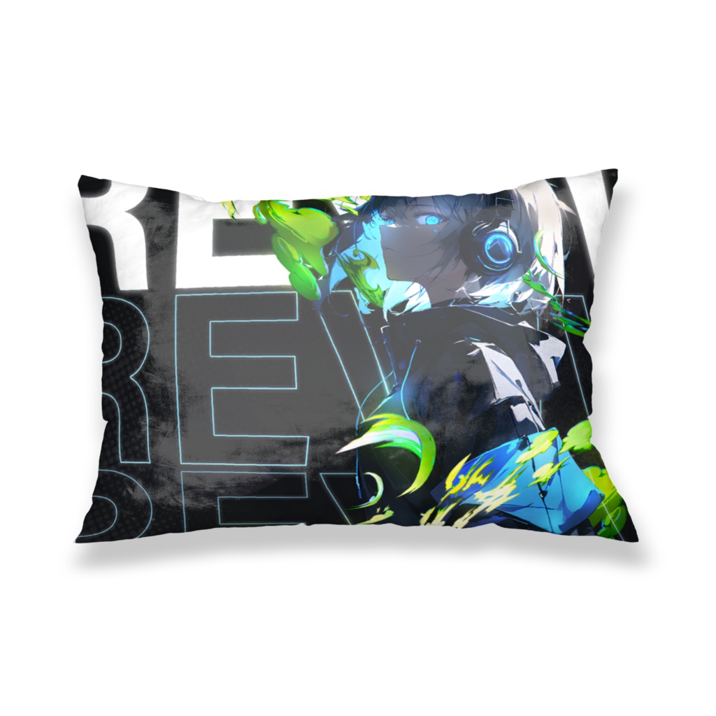 Rev.ちゃん　サイバーパンク 枕カバー