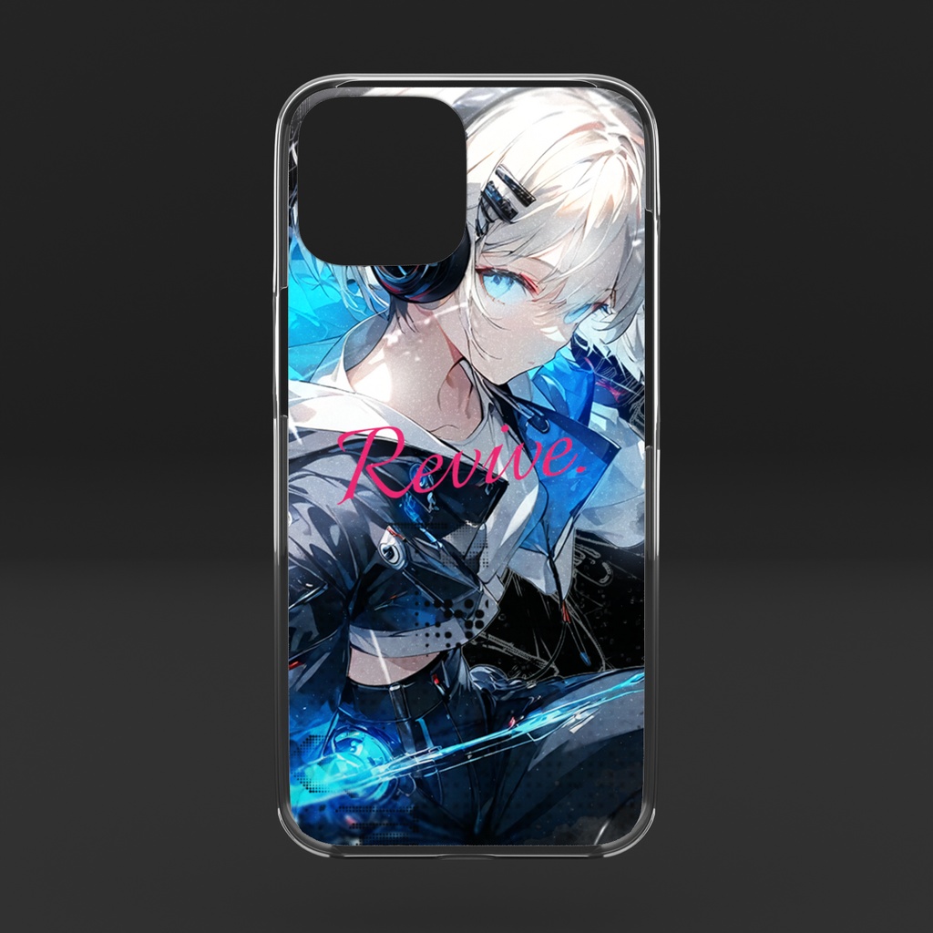 Rev.ちゃん サイバーパンク "ECHO" クリアiPhoneケース