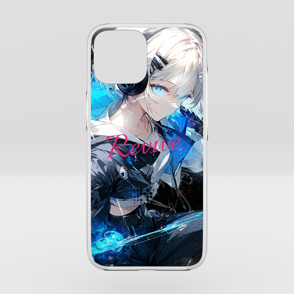 Rev.ちゃん サイバーパンク "ECHO" クリアiPhoneケース