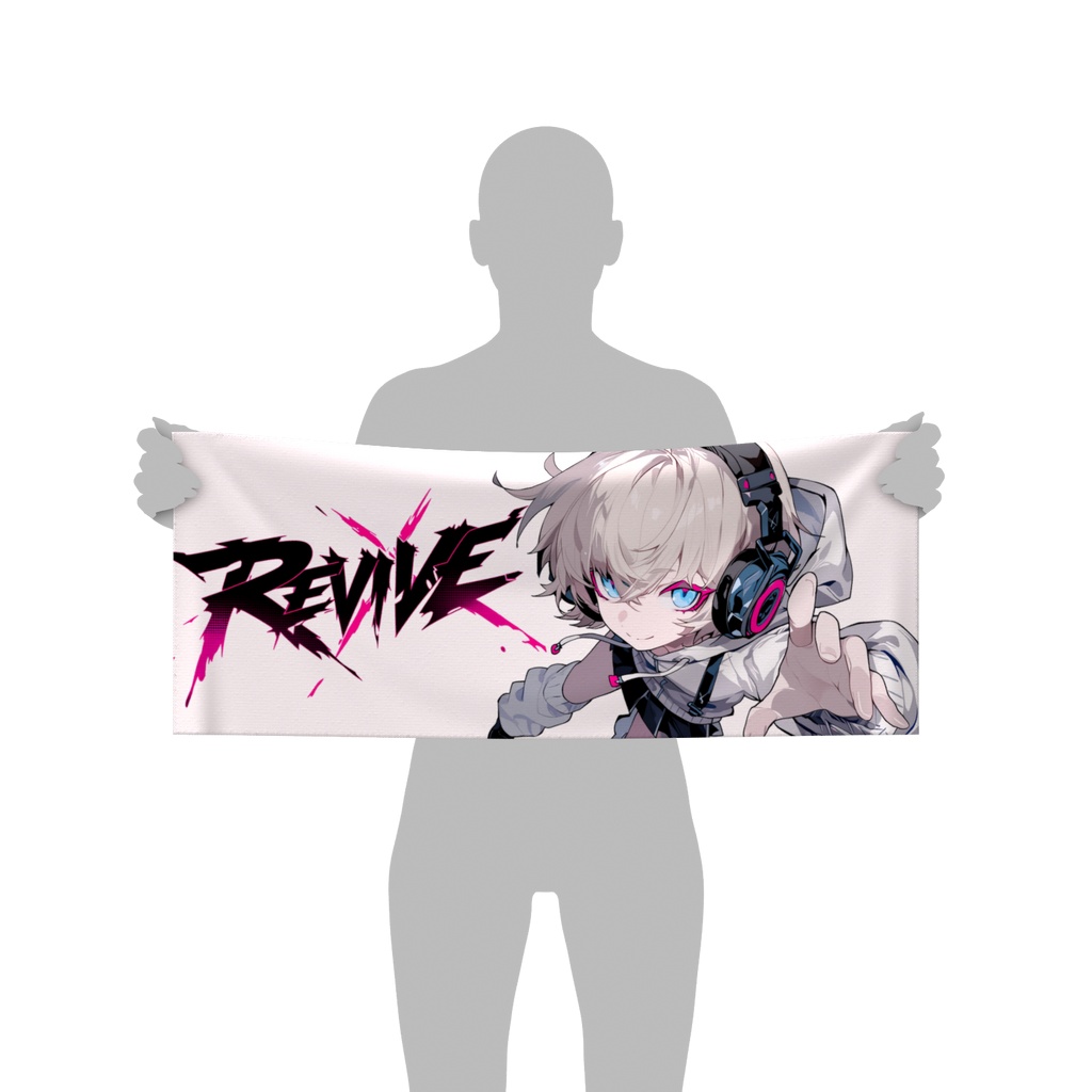 Rev.ちゃん　ネオンパルス　フェイスタオル