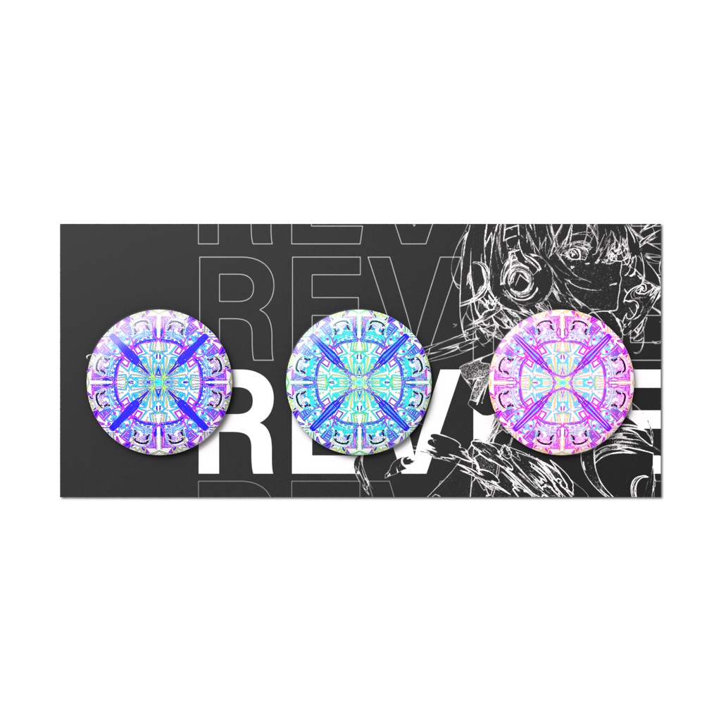 隠れRev.ちゃん　缶バッジセット