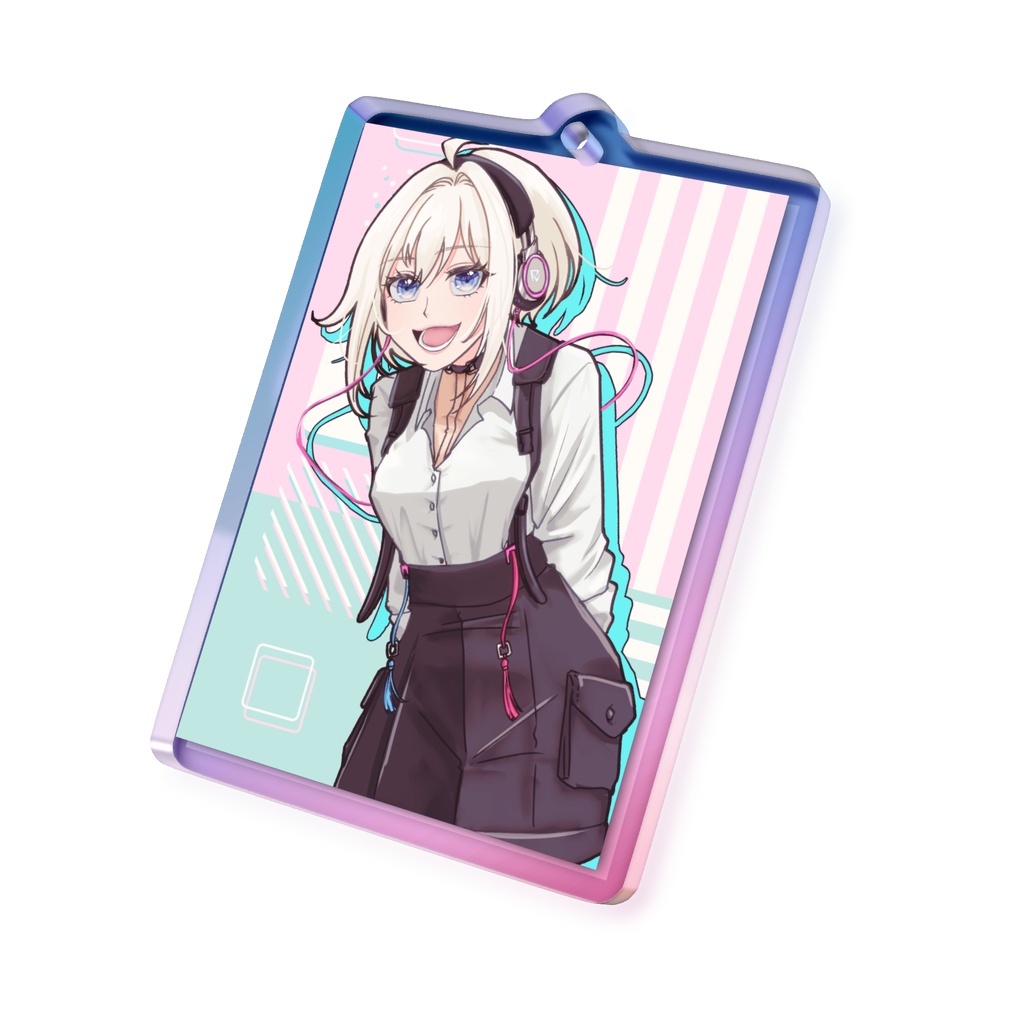 覗き込みRev.ちゃんアクリルキーホルダー