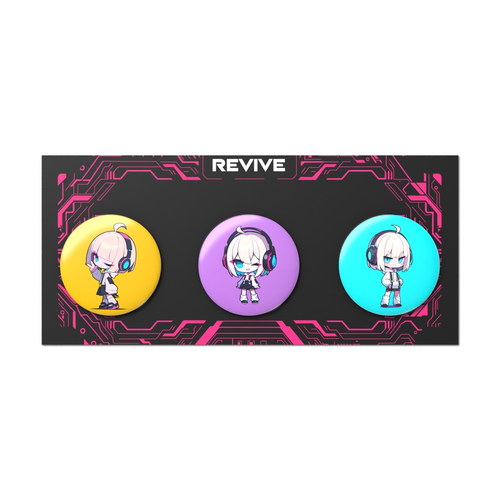 Rev.ちゃん カラフル缶バッジコレクション