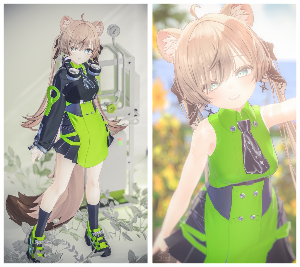 【3D衣装】ポップアップストリーマー【10アバター対応】