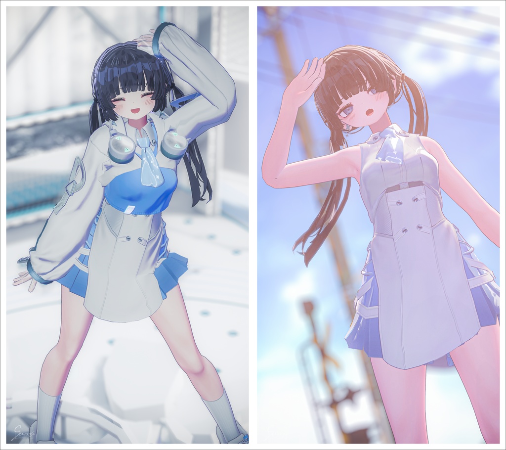 【3D衣装】ポップアップストリーマー【10アバター対応】