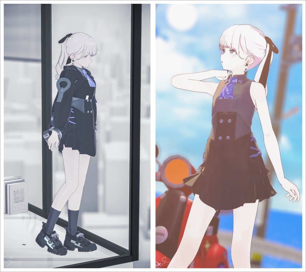 【3D衣装】ポップアップストリーマー【10アバター対応】