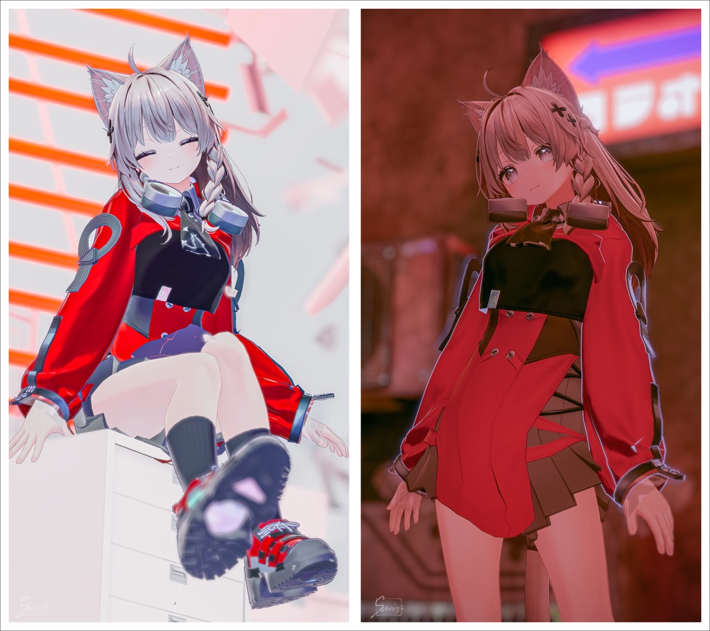 【3D衣装】ポップアップストリーマー【10アバター対応】