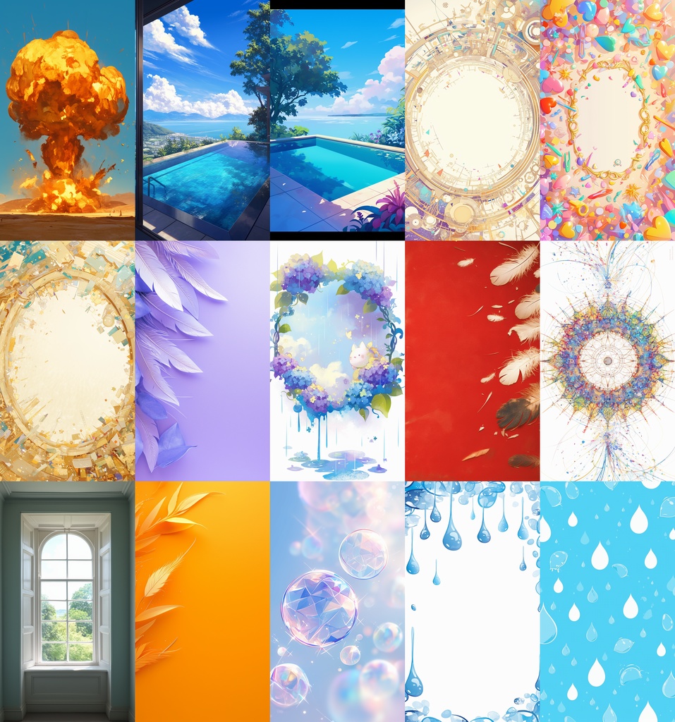 色々な無料背景素材 縦型