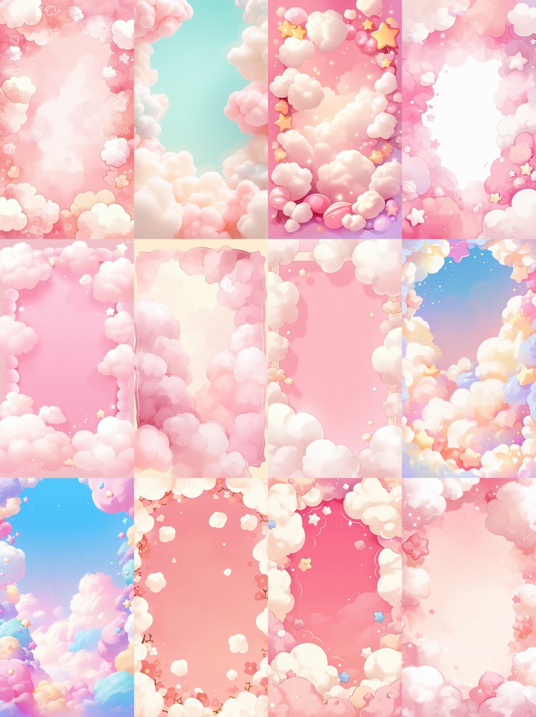 わたがし 縦型 スマホ 背景