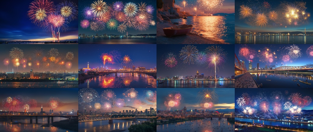 花火 横型 背景