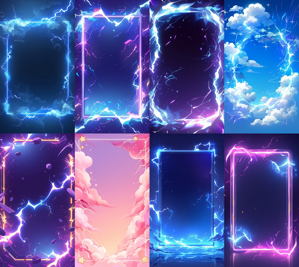 雷 縦型 スマホ 背景