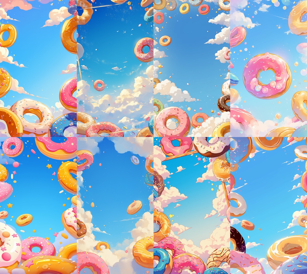 ドーナツ 縦型 スマホ 背景