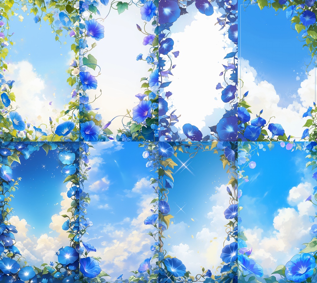 あさがお 縦型 スマホ 背景