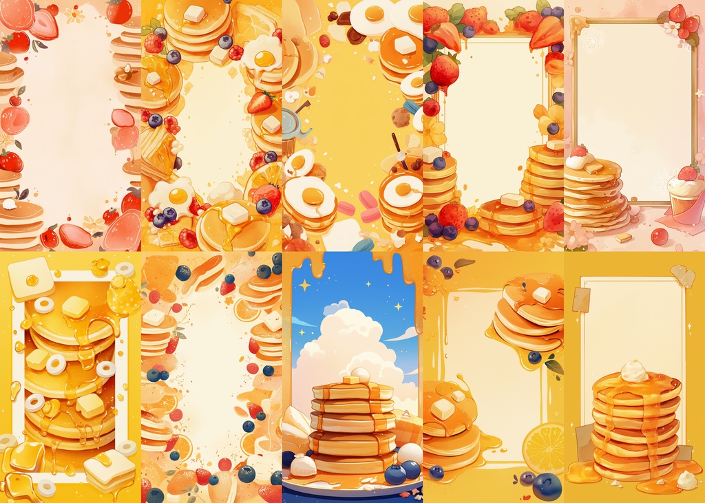 パンケーキ 縦型 スマホ 背景