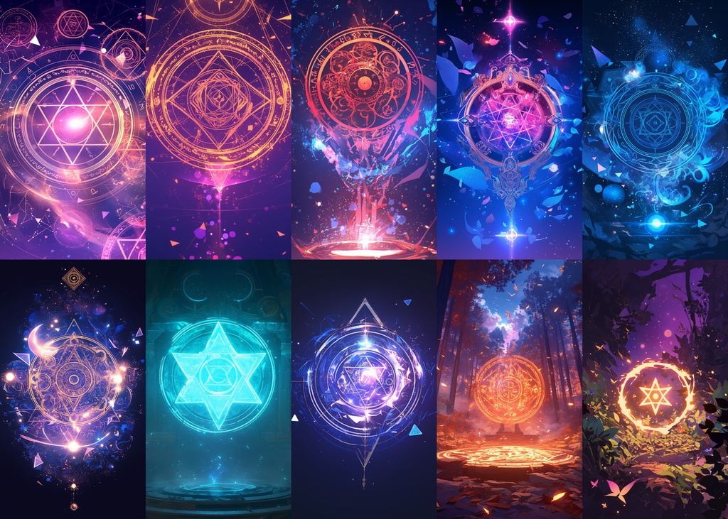 魔法陣 縦型 スマホ 背景