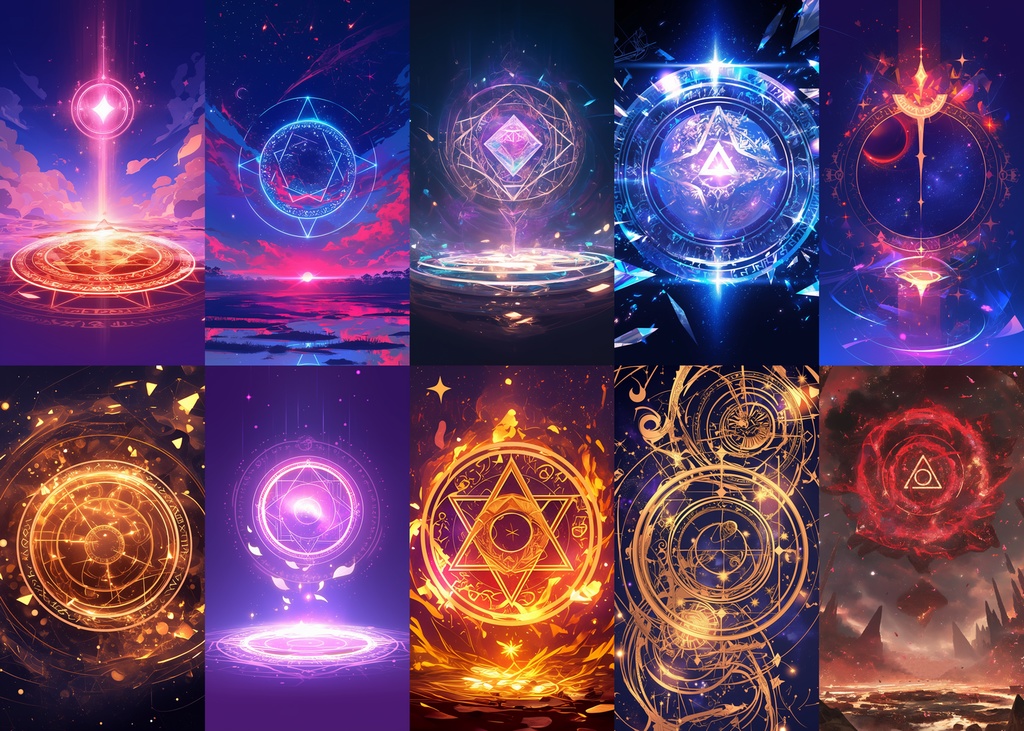 魔法陣 縦型 スマホ 背景