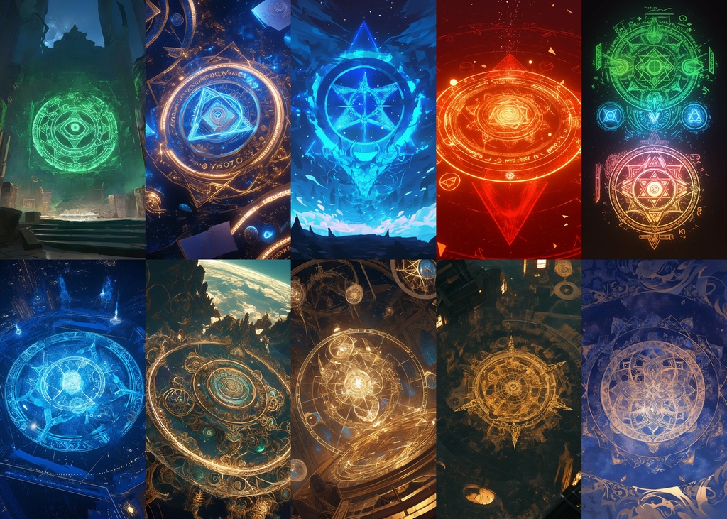 魔法陣 縦型 スマホ 背景