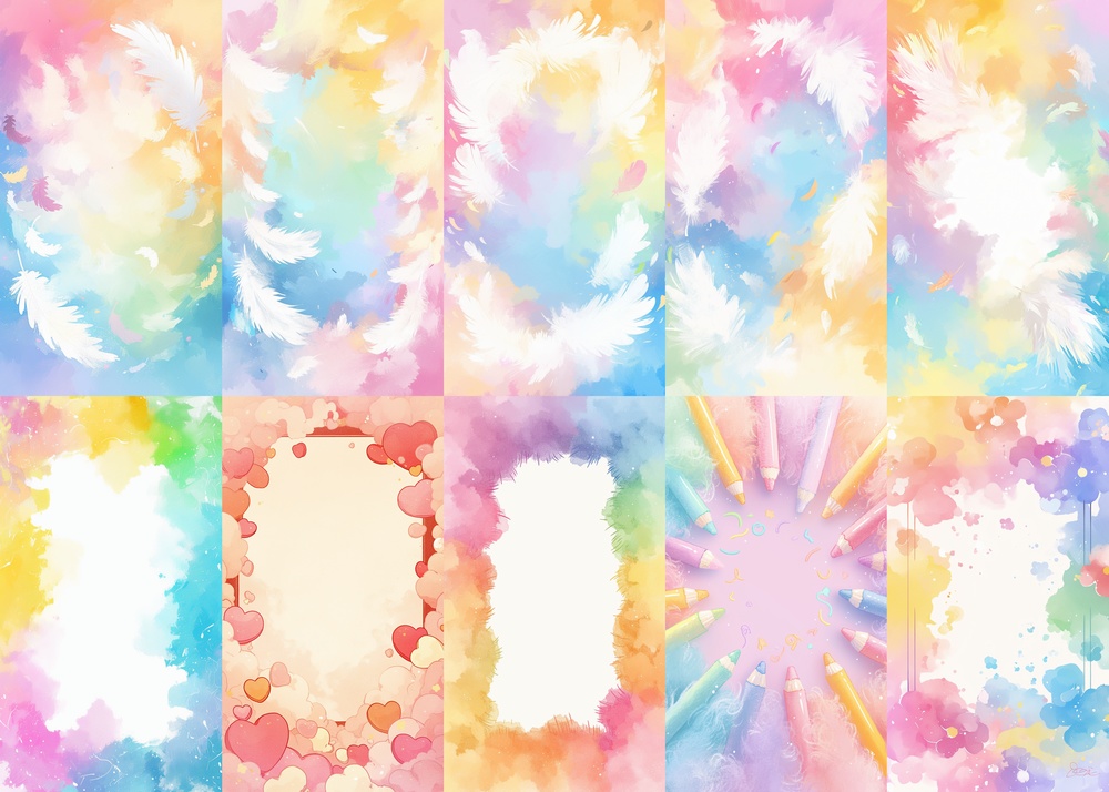 クレヨン 縦型 スマホ 背景