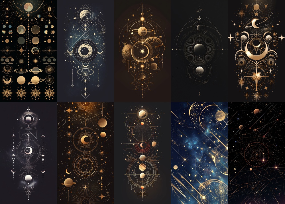 衛星&惑星 縦型 スマホ 背景 20枚