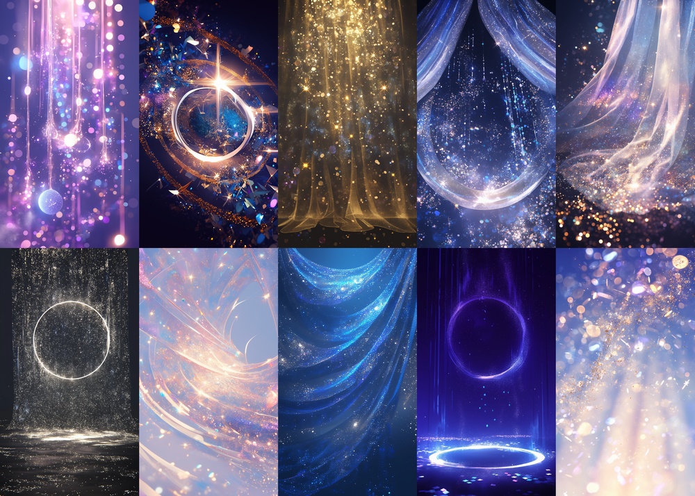 キラキラ 縦型 スマホ 背景 100枚